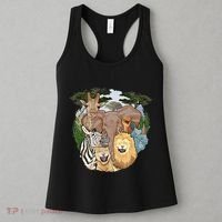 The African Selfie Savanna Africa Safari Animals Zoo Keeper Women's Tank Top thumb 3