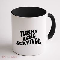 Tummy Ache Survivor Retro Coffee Mug thumb 1