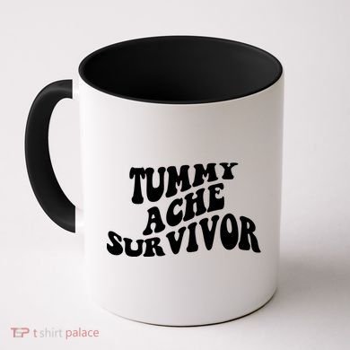 Tummy Ache Survivor Retro Coffee Mug