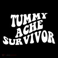 Tummy Ache Survivor Retro Women's Hoodie thumb 2