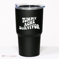 Tummy Ache Survivor Retro Tumbler thumb 0
