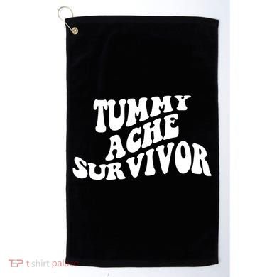 Tummy Ache Survivor Retro Golf Towel
