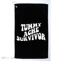 Tummy Ache Survivor Retro Golf Towel thumb 0