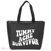 Tummy Ache Survivor Retro Tote Bag thumb 0