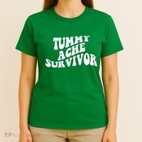 Tummy Ache Survivor Retro T-Shirt thumb 4