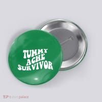 Tummy Ache Survivor Retro Button thumb 0