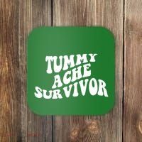 Tummy Ache Survivor Retro Coaster thumb 0