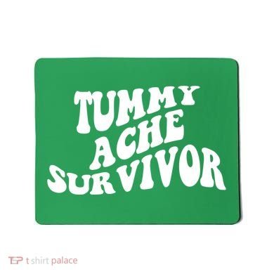 Tummy Ache Survivor Retro Mousepad