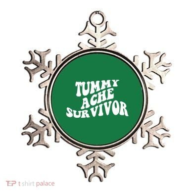 Tummy Ache Survivor Retro Ornament