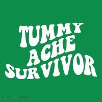 Tummy Ache Survivor Retro Baby Bodysuit thumb 2