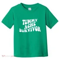 Tummy Ache Survivor Retro Toddler T-Shirt thumb 0
