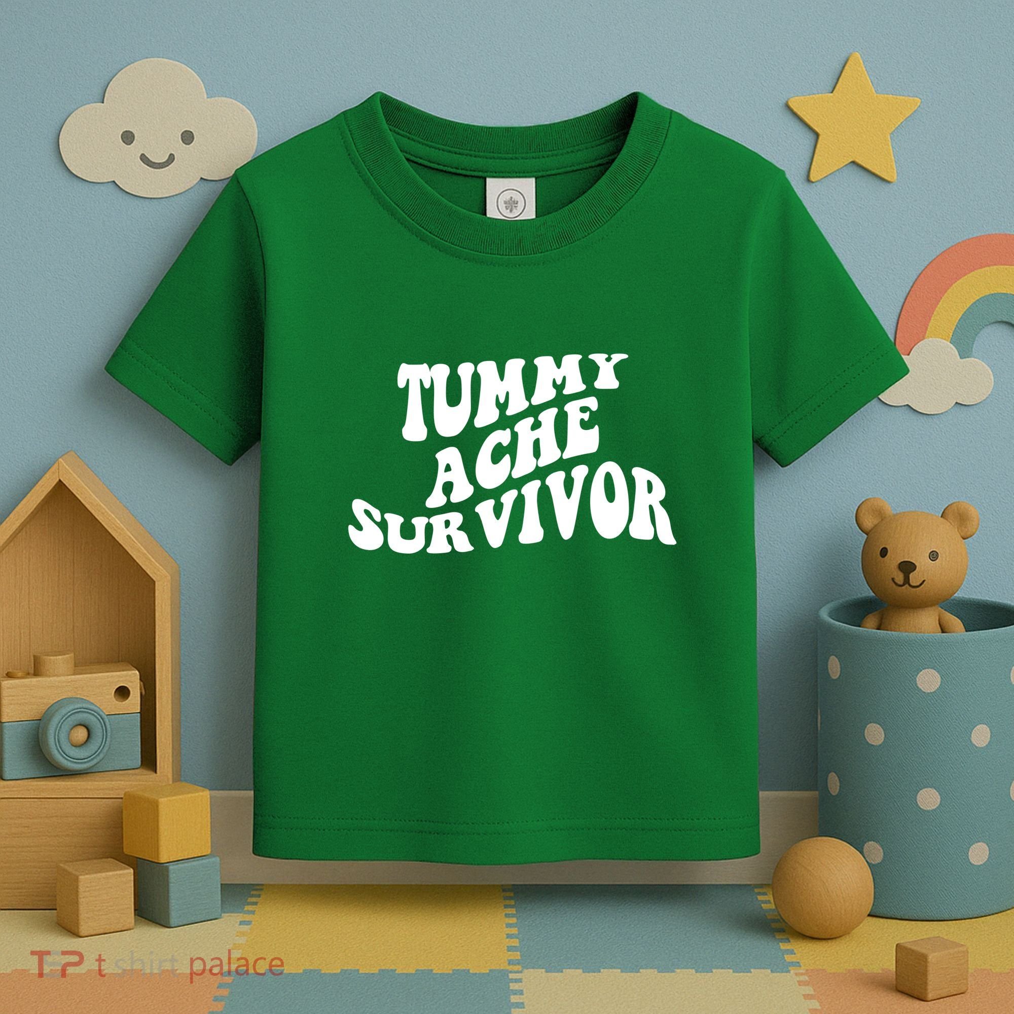 Tummy Ache Survivor Retro Toddler T-Shirt