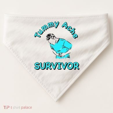 Tummy Ache Survivor USA-Made Doggie Bandana