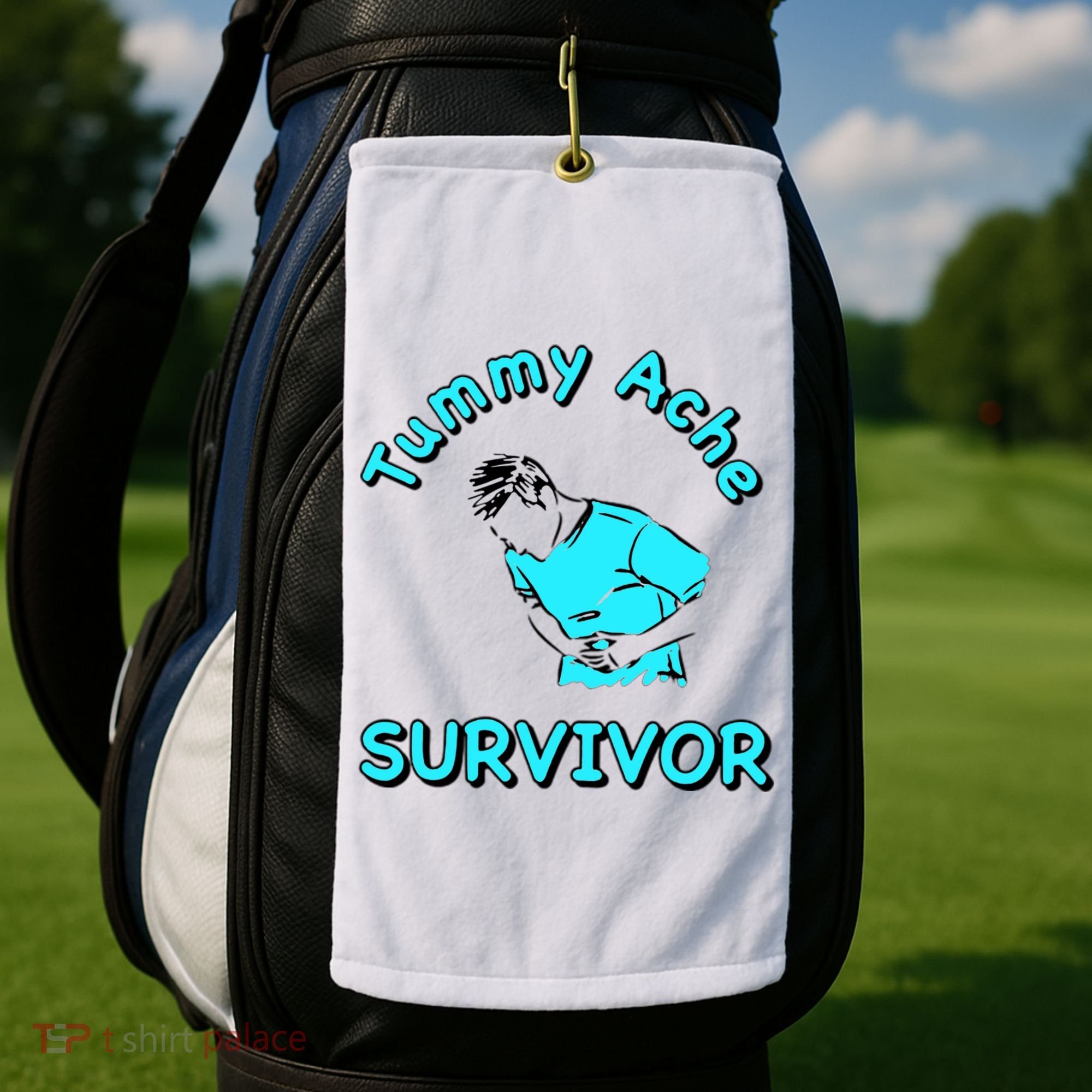 Tummy Ache Survivor Golf Towel