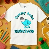 Tummy Ache Survivor Kids T-Shirt thumb 3