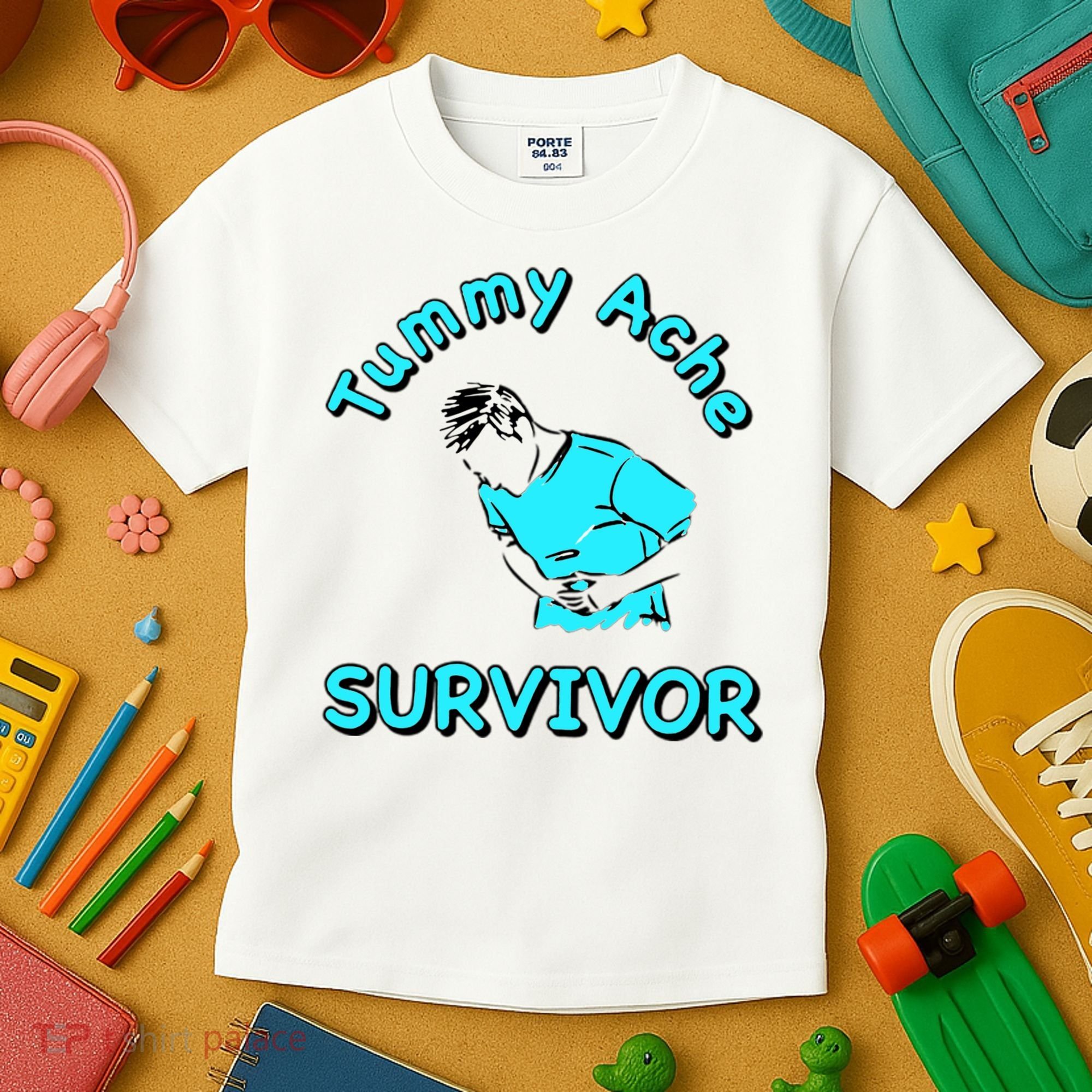 Tummy Ache Survivor Kids T-Shirt