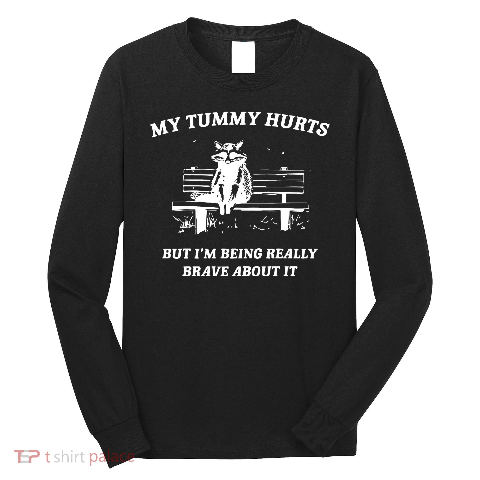 Tummy Ache Survivor Retro 90s Long Sleeve Shirt