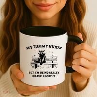 Tummy Ache Survivor Retro 90s Coffee Mug thumb 3