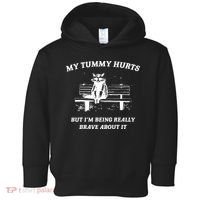 Tummy Ache Survivor Retro 90s Toddler Hoodie thumb 0