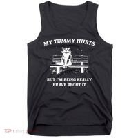 Tummy Ache Survivor Retro 90s Tank Top thumb 0