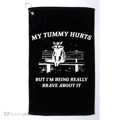 Tummy Ache Survivor Retro 90s Golf Towel
