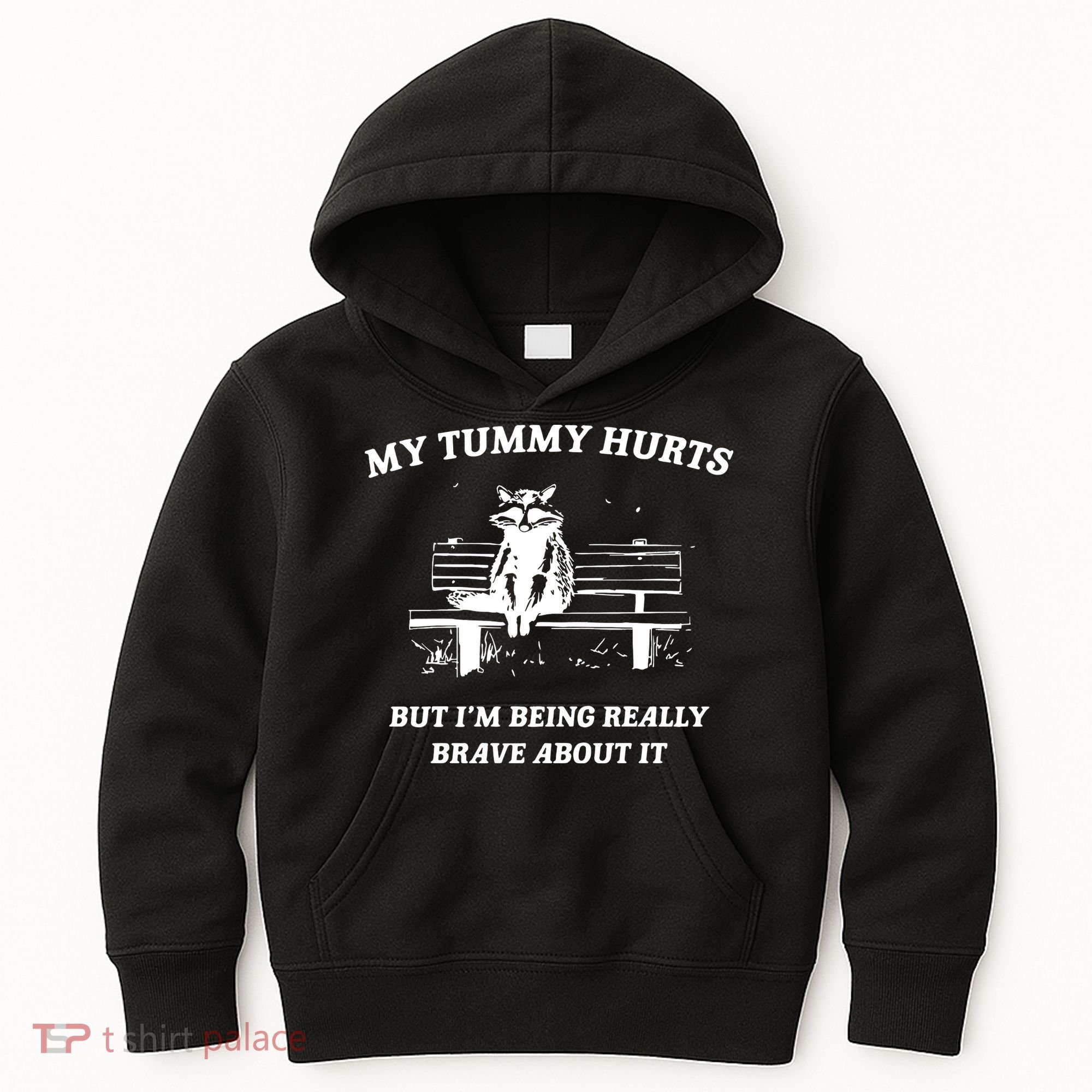 Tummy Ache Survivor Retro 90s Kids Hoodie