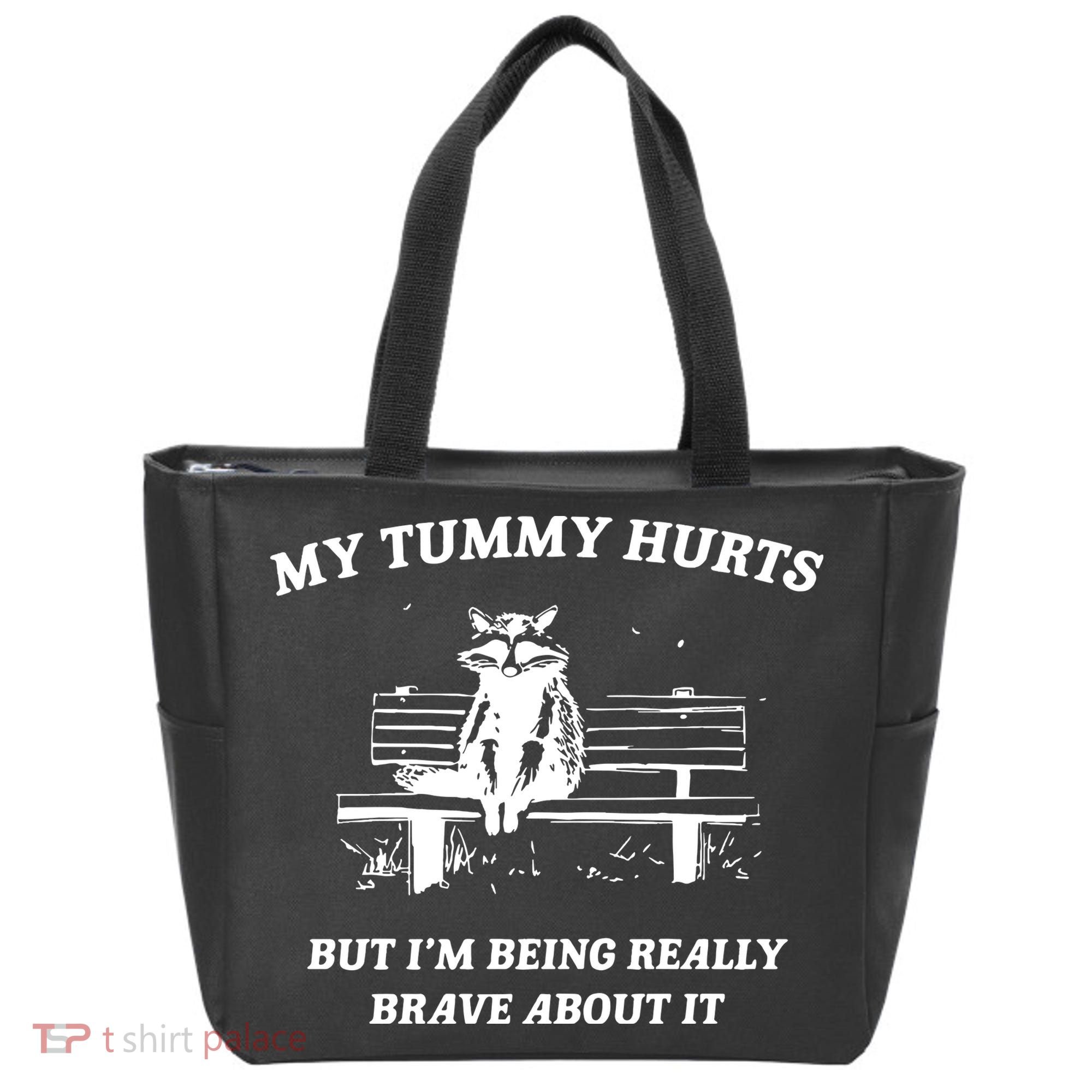 Tummy Ache Survivor Retro 90s Tote Bag