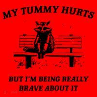 Tummy Ache Survivor Retro 90s Santa Hat thumb 1