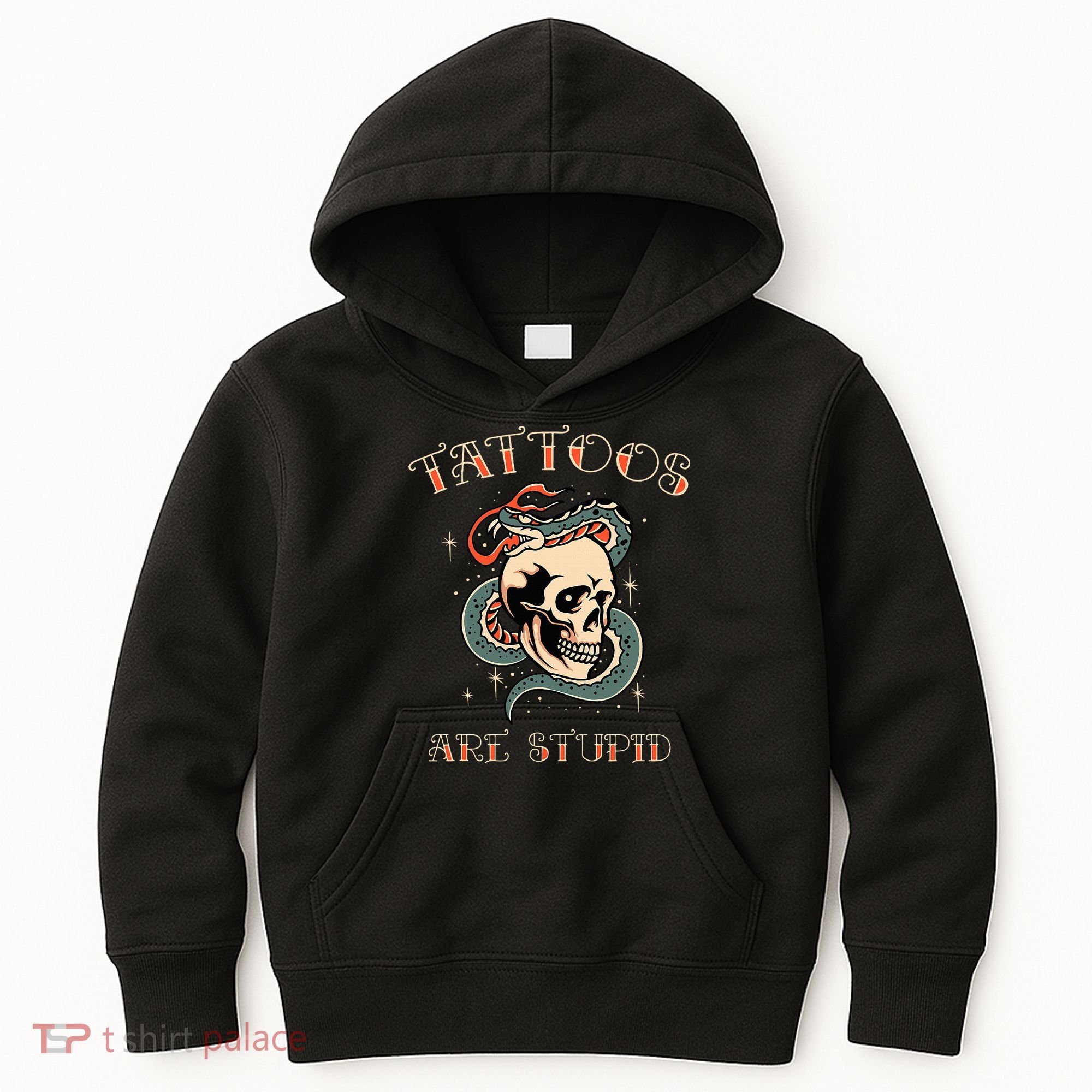 Tattoos Are Stupid Tattoo Artist Kids Hoodie