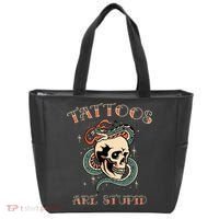 Tattoos Are Stupid Tattoo Artist Tote Bag thumb 0