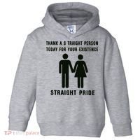 Thank A Straight Person Today For Your Existence Straight Pride Toddler Hoodie thumb 0