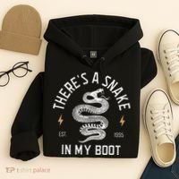 ThereS A Snake In My Boot Est 1995 Meme Funny Snake Hoodie thumb 4