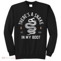 ThereS A Snake In My Boot Est 1995 Meme Funny Snake Sweatshirt thumb 0