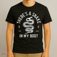 ThereS A Snake In My Boot Est 1995 Meme Funny Snake T-Shirt thumb 3