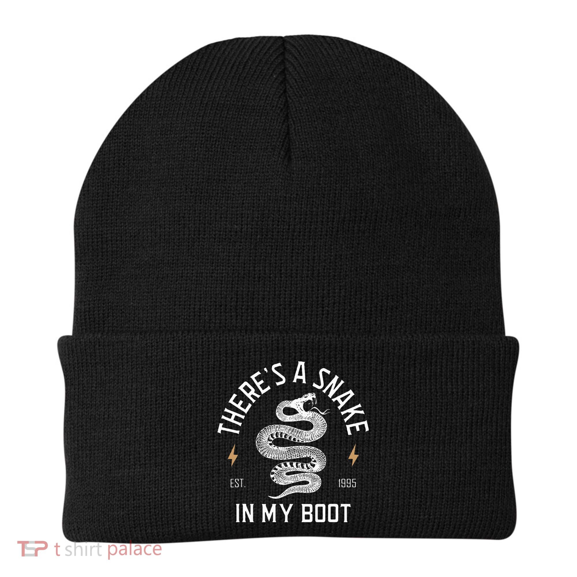 ThereS A Snake In My Boot Est 1995 Meme Funny Snake Beanie