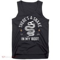 ThereS A Snake In My Boot Est 1995 Meme Funny Snake Tank Top thumb 0