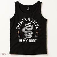 ThereS A Snake In My Boot Est 1995 Meme Funny Snake Tank Top thumb 2