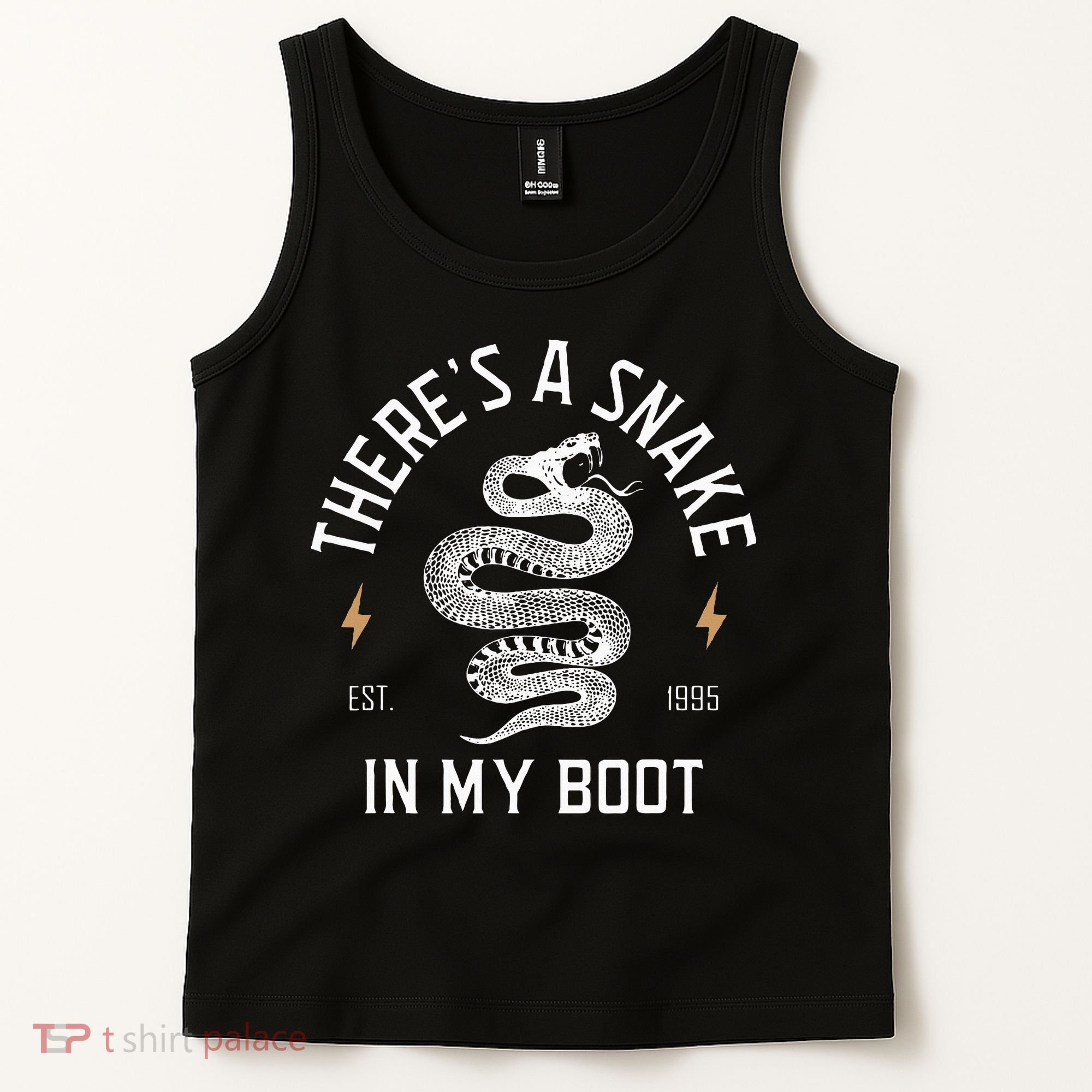 ThereS A Snake In My Boot Est 1995 Meme Funny Snake Tank Top