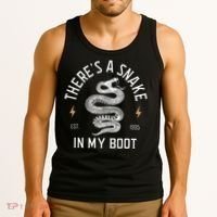ThereS A Snake In My Boot Est 1995 Meme Funny Snake Tank Top thumb 3