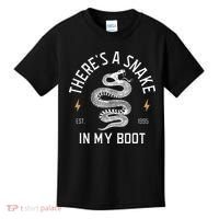 ThereS A Snake In My Boot Est 1995 Meme Funny Snake Kids T-Shirt thumb 0