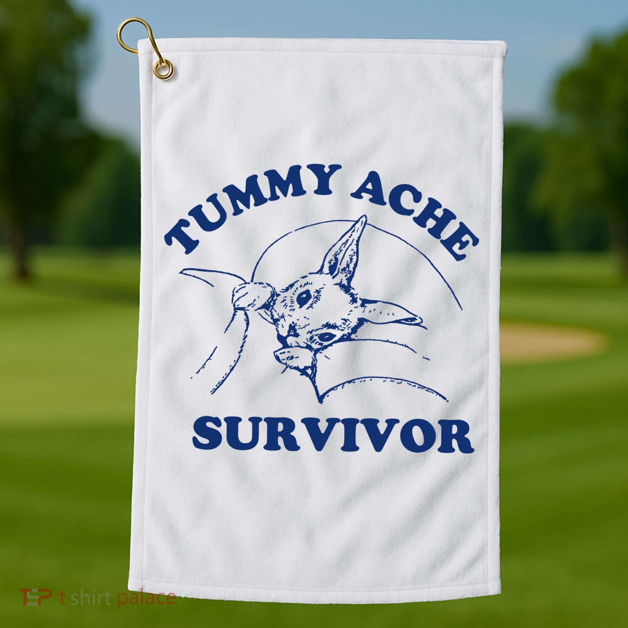 Tummy Ache Survivor Golf Towel