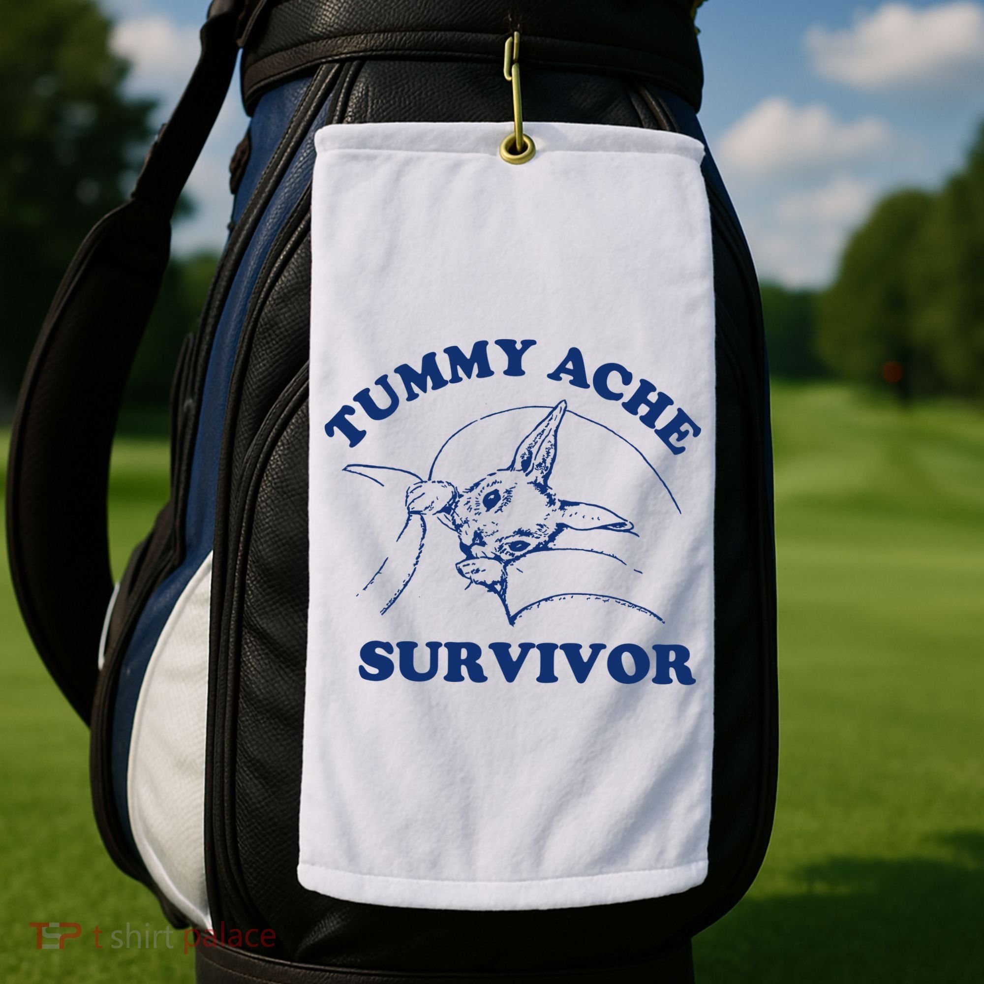 Tummy Ache Survivor Golf Towel