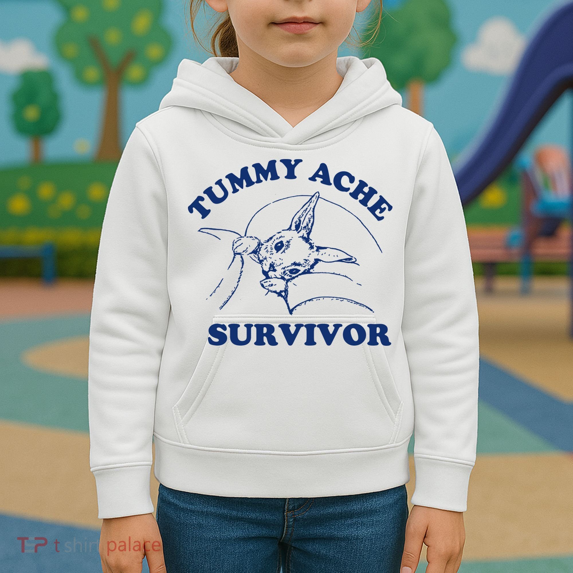 Tummy Ache Survivor Kids Hoodie