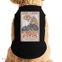 The Audacity Skeleton Tarot Card Sun Eye Aesthetic Doggie Tank thumb 0