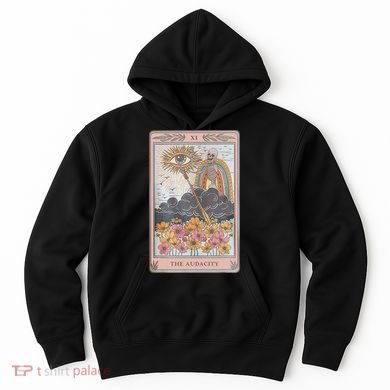 The Audacity Skeleton Tarot Card Sun Eye Aesthetic Hoodie