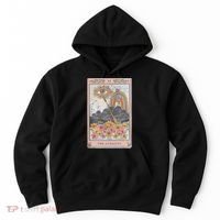 The Audacity Skeleton Tarot Card Sun Eye Aesthetic Hoodie thumb 0