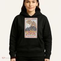 The Audacity Skeleton Tarot Card Sun Eye Aesthetic Hoodie thumb 5
