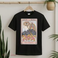 The Audacity Skeleton Tarot Card Sun Eye Aesthetic T-Shirt thumb 2