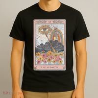 The Audacity Skeleton Tarot Card Sun Eye Aesthetic T-Shirt thumb 3