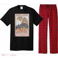 The Audacity Skeleton Tarot Card Sun Eye Aesthetic Pajama Set thumb 0